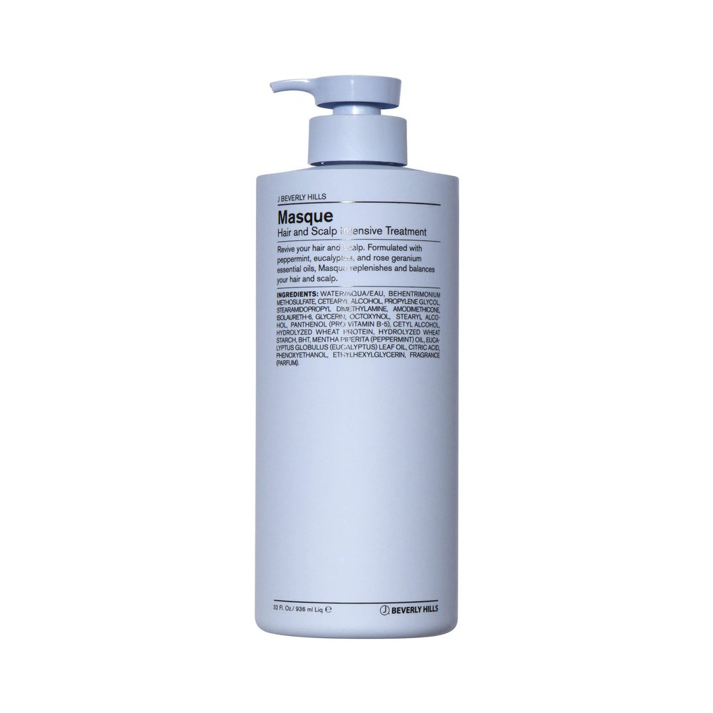 J Beverly Hills Blue Hair Mask with Eucalyptus Oil for Scalp Treatment, (32 Oz)