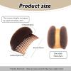 2Pcs Sponge Hair Pad Charming Bump It Up Volume Inserts Comb Base Bun Maker Do Beehive Hair Styler Insert Tool for Women Girl (Brown) view 2