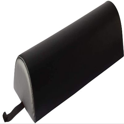 Therapists Choice 9" X-Large Half Round Semi-round pillow Cushion Massage Bolster 9"x26" (Black)
