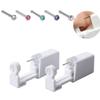 EJY Disposable Self Nose Piercing Device Disposable Self Ear Piercing Kit Tool with Rhinestones Stud,Pink Rhinestones view 4
