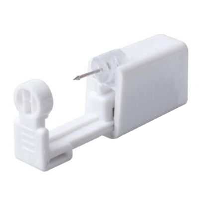EJY Disposable Self Nose Piercing Device Disposable Self Ear Piercing Kit Tool with Rhinestones Stud,White Rhinestones