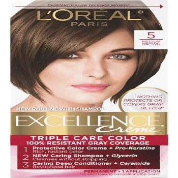 5 Medium Brown excellence-creme permanent-triple-protection, 1 EA