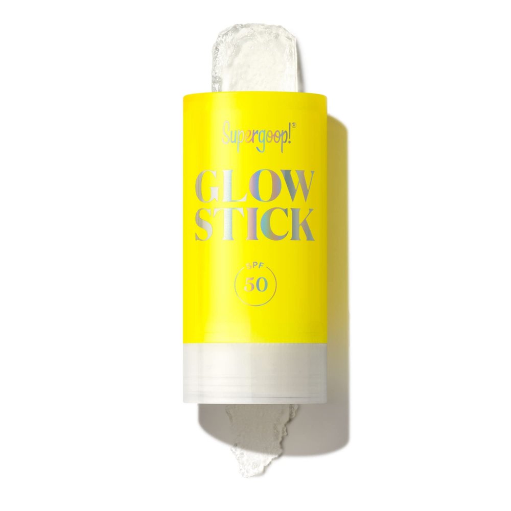 Supergoop! Glow Stick, .7 oz - SPF 50 PA++++ Dry Oil Sunscreen Stick for Face & Body - Brightens & Hydrates for a Healthy Glow - Mess-Free, Travel-Friendly SPF