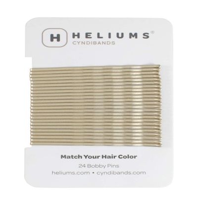 Heliums Large Bobby Pins - Light Ash Blonde - 2.5 Inch Extra Long Wavy Hair Pins - 24 Pack
