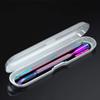 2PCS Metal Cuticle Pusher and Scraper (Chameleon/Rainbow), Colorful Nail Trimmer Cutter Stainless Steel Gel Scraper Tool, Polish Remover Peeler Salon Manicure Cleaner for Fingernail and Toenail view 4