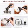 Anbbas Shaving Brush and Holder with Travel Case, Synthetic Badger Hair Ebony Handle Brush 3in1 Kit for Men view 3