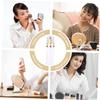 Beaupretty 6pcs Pump Dispenser Bottle White Pet Design Golden Pump Head for Shampoo Body Wash and Facial Products Travel-friendly and Refillable view 3