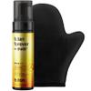 b.tan Ultra Long Lasting Self Tanner Kit | Forever Bundle - Best Dark Sunless Tan Mousse, Lasts Up to 11 Days, Tanning Mitt Applicator, 1 Hour Express Foam, Fast, No Fake Tan Smell, 6.7 Fl Oz view 1