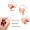 3 Pieces Glass Cuticle Pusher Cuticle Remover Glass Nail File Dual Ended Manicure Pedicure Tools for Nails Care(Transparent) view 4
