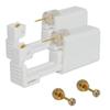CHUANCI 2 Pack Anzero Ear Piercing Gun Disposable Ear Earring Stud Gun No Pain Ear Piercing Gun with Ball End (Gold,3mm Clear Zircon) view 1