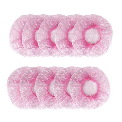 300pcs Cover Bathing Caps Elastic Shower Cap Bath Cap Shower Sleeve Shower Caps Shower Cap for Women Long Hair Disposable Hair Cap Hair Care Products Pink Bar Film
