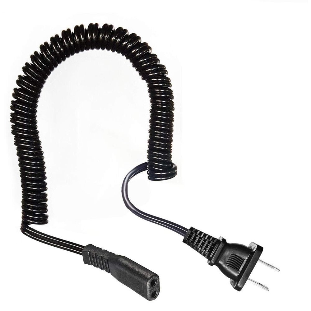 Replacement Coiled AC Power Cord for Philips NORELCO Shaver HQ6843/43 6614X 5861XL 400DX