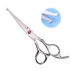 Kids Hair Cutting Scissors Set Professional 6.5 inch Saftey Round Head Hair cut Scissors Kit with Cutting Thinning Scissors Hairdressing Shears Set for Barber Salon red view 1