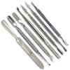 7Pcs Set Professional Manicure Pedicure Cuticle Pusher Nail Art Trimmer Knife Spoon Gouge view 1