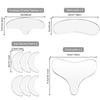 12 Pieces Reusable Silicone Chest Pads Patch Silicone Neck Forehead Cleavage Eye Pad Set for Women Girls view 3