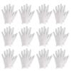 AnHua White Cotton Gloves for Cosmetic Moisturizing Coin Jewelry Inspection Spa Beauty (12 Pairs) view 1