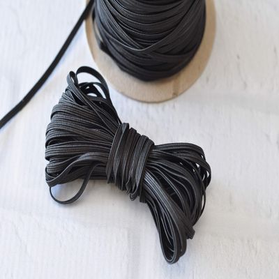 10-Yards 1/8 Inch Width Braided Elastic Band Black Elastic String Heavy Stretch High Elasticity Elastic Band for Sewing Craft DIY - JJCUTIES (Black 10 yrds)