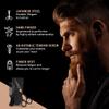 Premium Hand Forged Japanese Steel Hair Beard Mustache Scissors Cut Trim Groom Facial Hair Bangs (Black - 5.5") view 3