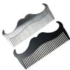 2pcs Hair Styling Comb Stainless Steel Comb Hairdressing Men Beard Goatee Barber Accessories view 2