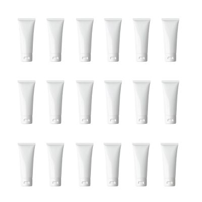 20Pcs 30ml/1oz Plastic Empty Refillable Travel Cosmetic Soft Tubes Squeeze Bottle Makeup Sample Container with Flip Cap for Lotion Cream Shampoo Toiletries Facial Cleanser