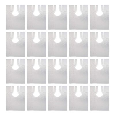 Uonlytech Hair Salon Cape 200pcs Disposable Waterproof Shawl Barber Supplies Buckle for Hair Cutting and Perming