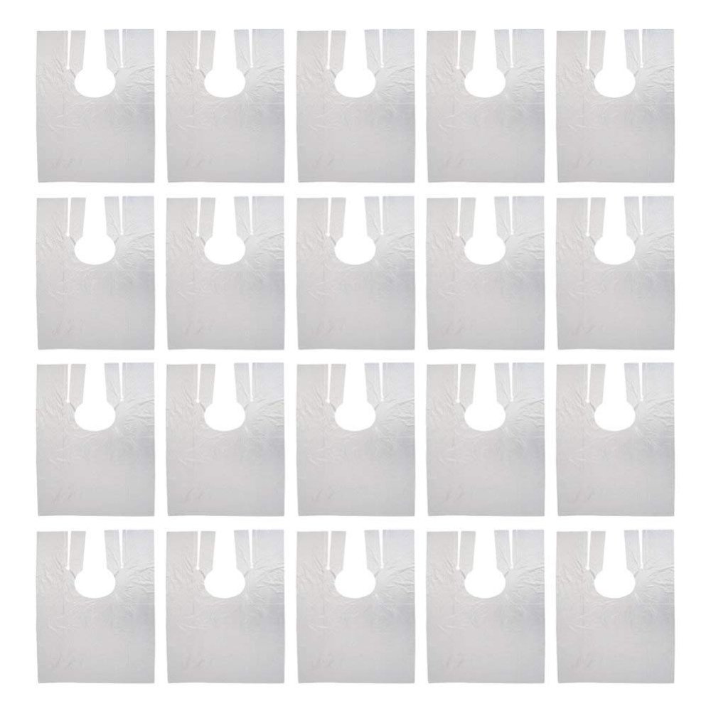 Uonlytech Hair Salon Cape 200pcs Disposable Waterproof Shawl Barber Supplies Buckle for Hair Cutting and Perming
