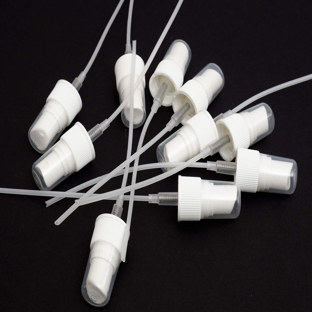 100 New White Plastic Caps Fine Mist Sprayers Only Fits 24/410
