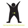 Button Pant Extenders - Adds 1" Waistband Length to Pants, Shorts & Skirts - Transform Clothes & Save - Ideal for Temporary Weight Change(Silver Metal Spring, 1) view 4