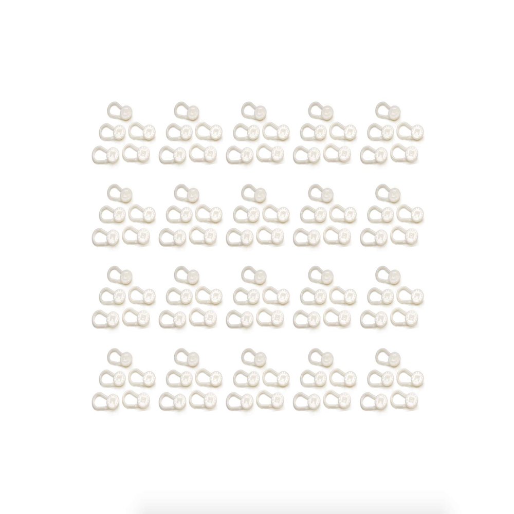 100-PACK Button Pant Extenders - Adds 1" Waistband Length to Your Family's Pants, Shorts & Skirts - Transform Clothes & Save - Ideal for Temporary Weight Change, Teens & Maternity
