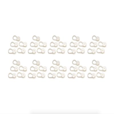 50 x Button Pant Extender Family Pack - Adds 1" Extra Waistband Stretch To Pants, Shorts & Skirts - Transform Unused Clothes & Save On New - Ideal for Temporary Weight Change, Teens & Pregnancy White