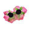 XZEN 2 Pcs Big Rose Flower Hair Side Comb Accessories For Women Girl Bridal Headdress (wine red+pink) view 4