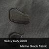 Deluxe Golf Cart Covers 4 Passenger, 420D 4 Seat Club Car Cover Waterproof Sunproof Dustproof Black XGF2H view 3