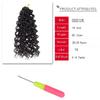 18inch Synthetic Deep Twist Crochet hair Bohemian Crochet Braids Natural Black Deep Wave Braiding hair Extensions (7Packs,1B) view 2