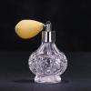 Topxome 100ml Women Vintage Perfume Bottle Short Spray Atomizer Refillable Empty Glass Makeup Tool (Light Yellow) view 2