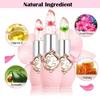 Btspring Clear Flower Jelly Lipstick, 6 Packs Nutritious Moisturizer Lip Balm Temperature Color Change Lipstick Matte Long Lasting Lip Gloss (Pink) view 3