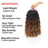 Eliza Wavy Gypsy LocsOmbre Crochet Hair 14" 8Packs/Lot Goddess Locs Synthetic Faux Locs African Roots Dreadlocs Synthetic Braiding Hair Extensions for Black Women(14",8Packs,OM3T3027) view 3