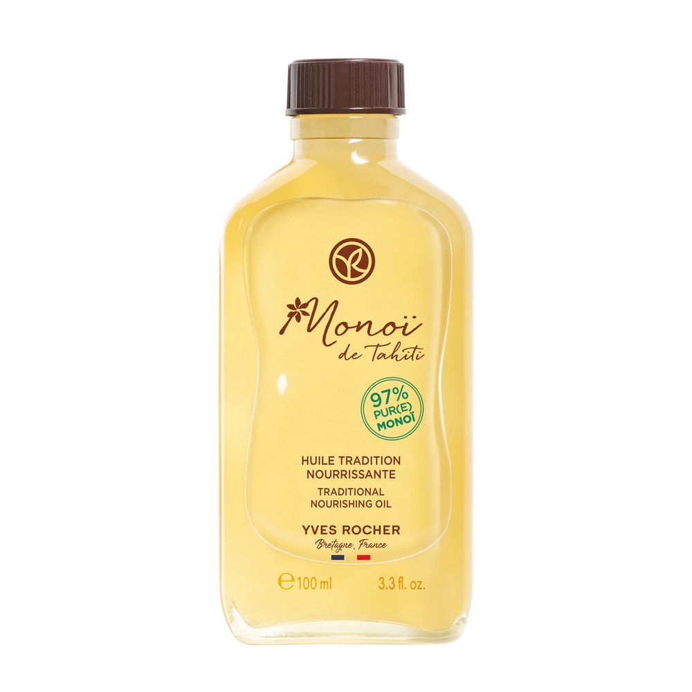 Yves Rocher Mono de Tahiti Traditional Nourishing Oil for Body and Hair 3.4 Oz 1 Ct