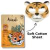 masque BAR Pretty Animalz Animal Character Sheet Mask, Korean Skin Care, Korean Spa Masks for All Skin Types, Spa Gifts, Birthday Party Gifts, Girls' Night, Skincare Party, Tiger Pack of 6 view 4