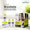 Be Natural, Brazilian Keratimask Straightening Kit, Long-lasting Professional Result, White, Pack with 3 Kits, 3 Units 380 g view 2
