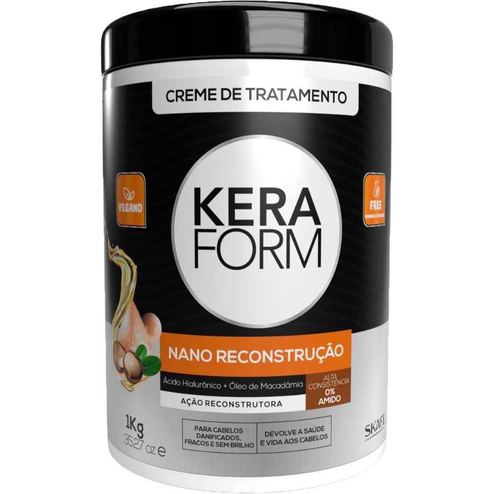 Skafe - Linha Keraform (Tratamento) - Creme Intensivo Nano Reconstrucao 1Kg - (Keraform (Treatment) Collection - Nano Reconstruction Intensive Cream Net 32.27 Oz)