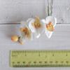 1 pc Small White Flower Orchid Hair Pin for Women Tropical Wedding Hawaiian Bridal Accessory view 4