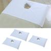 SDENSHI 3X Pure Cotton Spa Massage Table Cover Cosmetic Bed Face Hole view 3