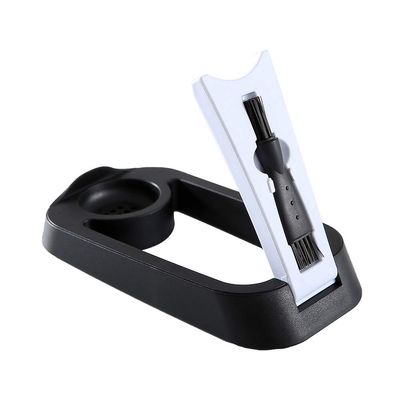 Cabilock Foldable Electric Shaver Holder Draining Base Cleaning Brush for Men Space-saving Design Material for Home Travel Use Black