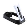 Cabilock Foldable Electric Shaver Holder Draining Base Cleaning Brush for Men Space-saving Design Material for Home Travel Use Black view 1