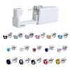 CHUANCI Disposable Sterile Ear Piercing Unit for Baby Ear Tragus Piercing Gun Little Children NO Pain Piercer Tool Machine Kit Stud (81-601,6mm Black Butterfly) view 1