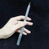 2 PCS Diamond Nail File Double Sided Metal Fingernail Manicure Files for Polish Nail, Removes Nail Ridges 7 Inches view 3