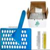 50 Lip Balm Tube Tray - 50 Balm Tubes & Caps - 50 Seal Sleeves - Scraper - HDPE - BPA Free view 1
