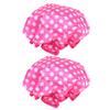 Beaupretty 2pcs Eva Bath Caps for Adults Hair Shower Caps for Daily Use Pattern and Comfortable Hair Covers for Home Salon Use view 1