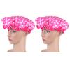 Beaupretty 2pcs Eva Bath Caps for Adults Hair Shower Caps for Daily Use Pattern and Comfortable Hair Covers for Home Salon Use view 2