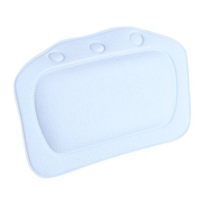 Bath Pillow Soft Foam Spa Pillow Padded Spa Tub Non-Slip Headrest Head Neck Back Cushion with Suction Cup for Head Neck Shoulder Support Backrest